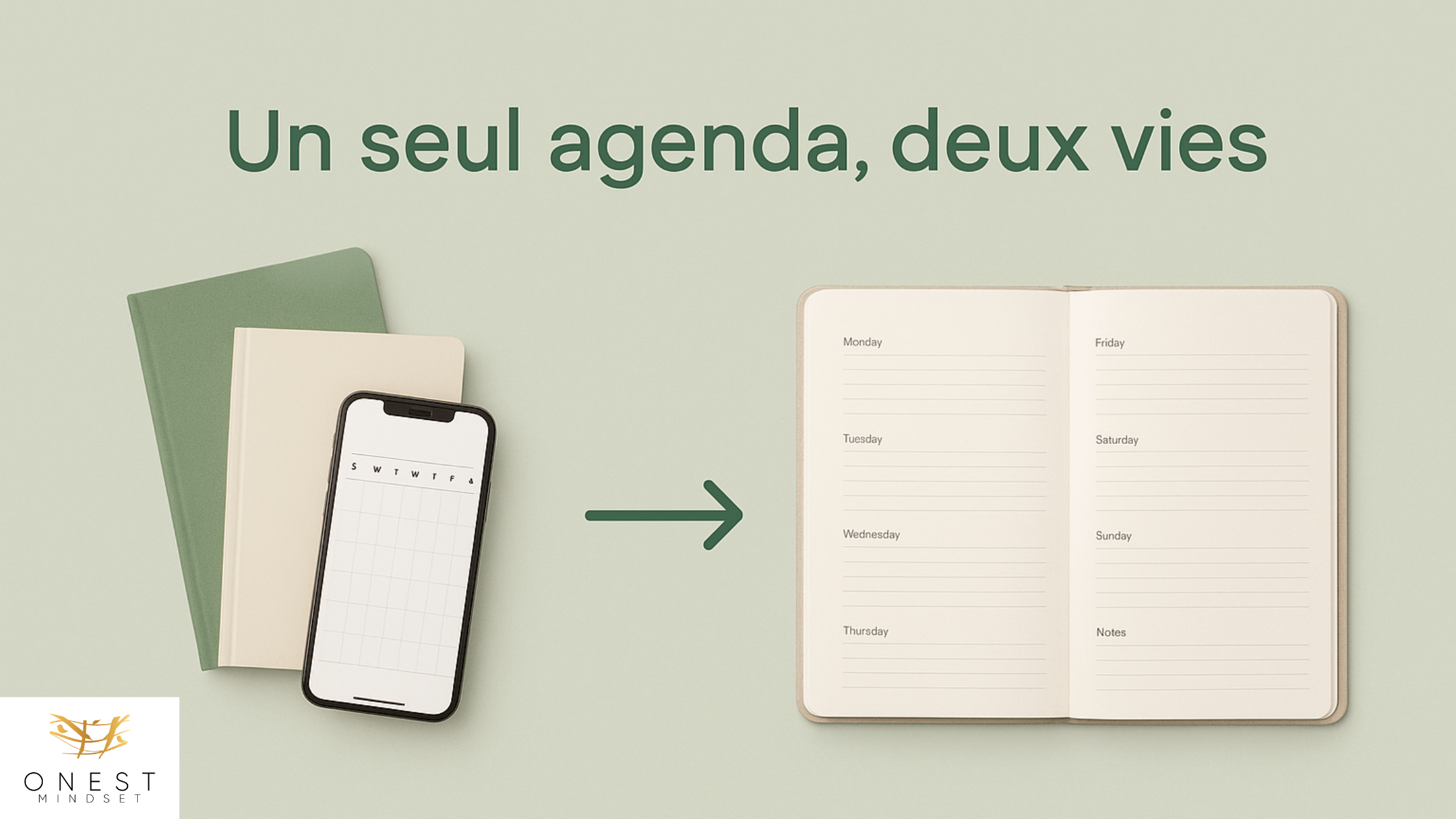 Onest Mindset - un agenda pour pro et perso - femme neurodivergente