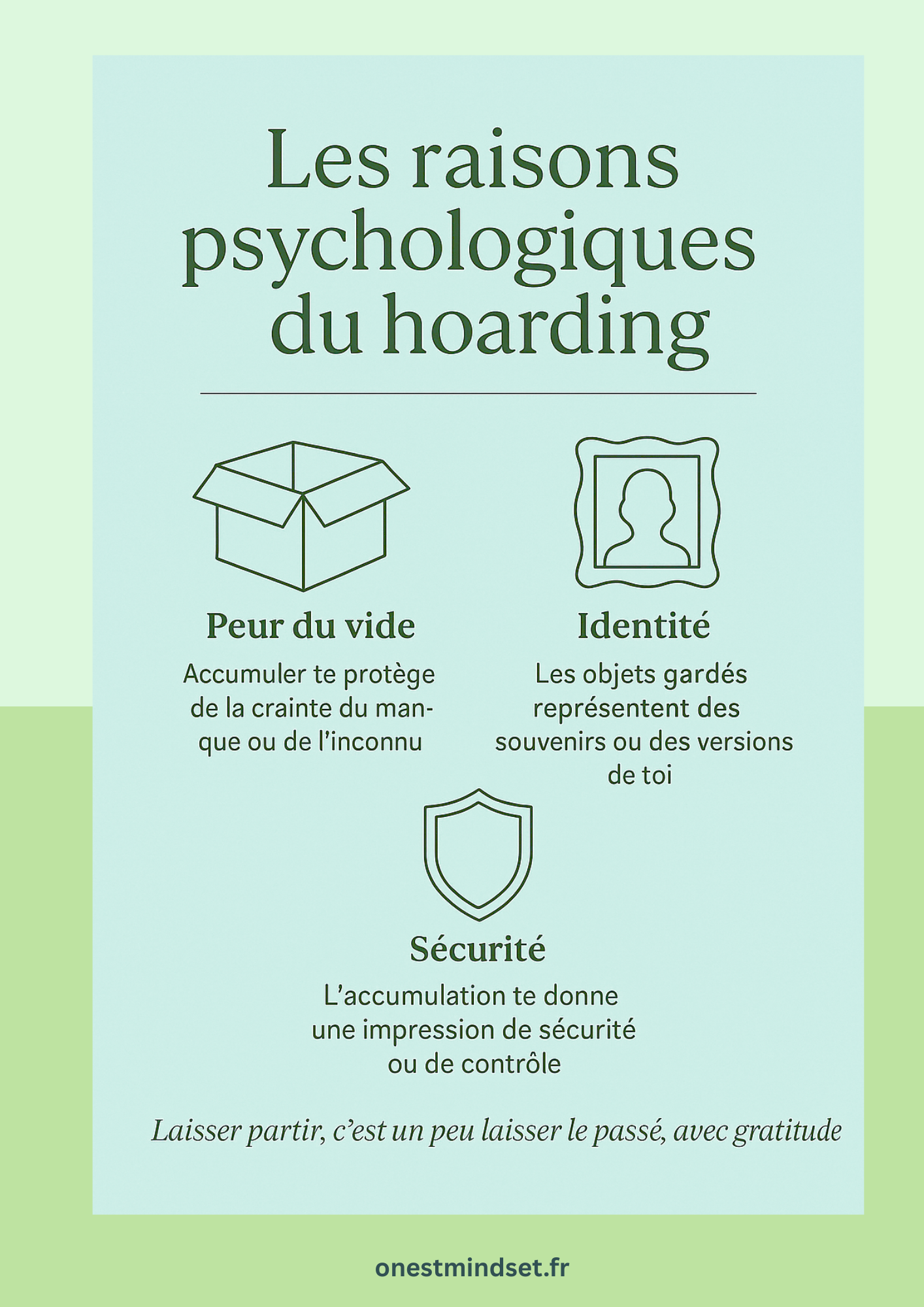 Les raisons psychologiques du hoarding