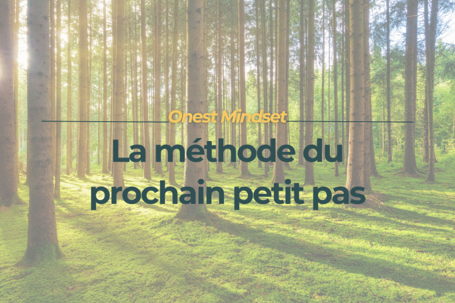 Onest Mindset - la méthode du prochain petit pas - motivation douce